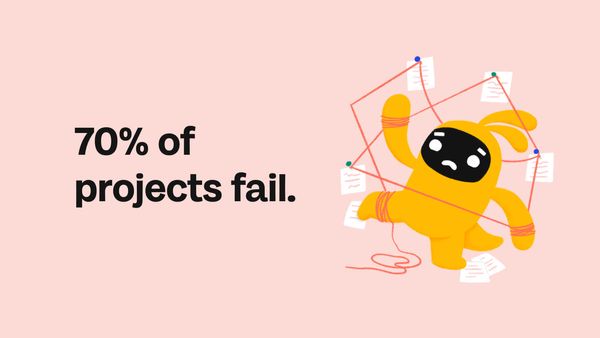 70% of projects fail